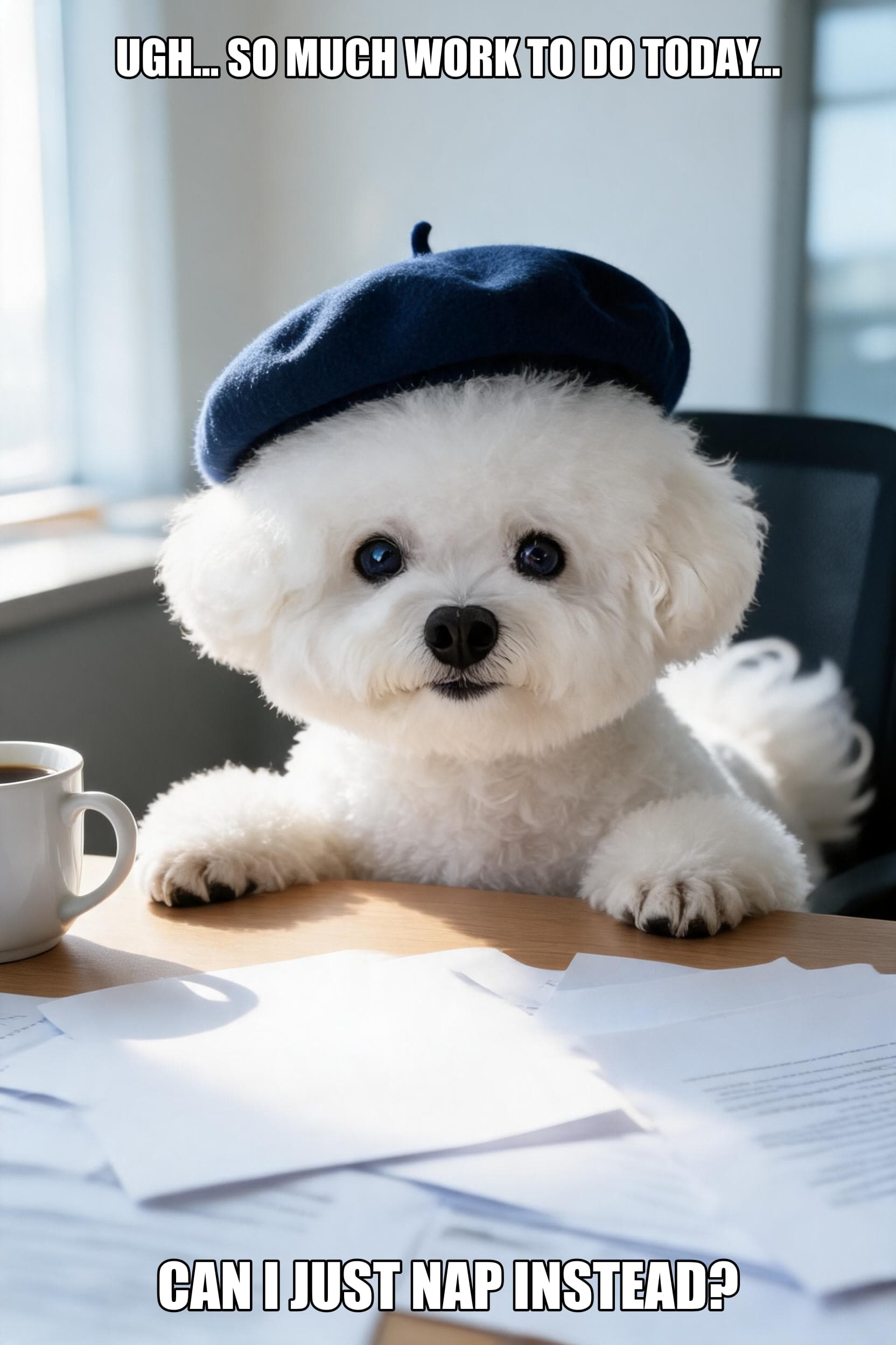 Work Blues Dog Meme